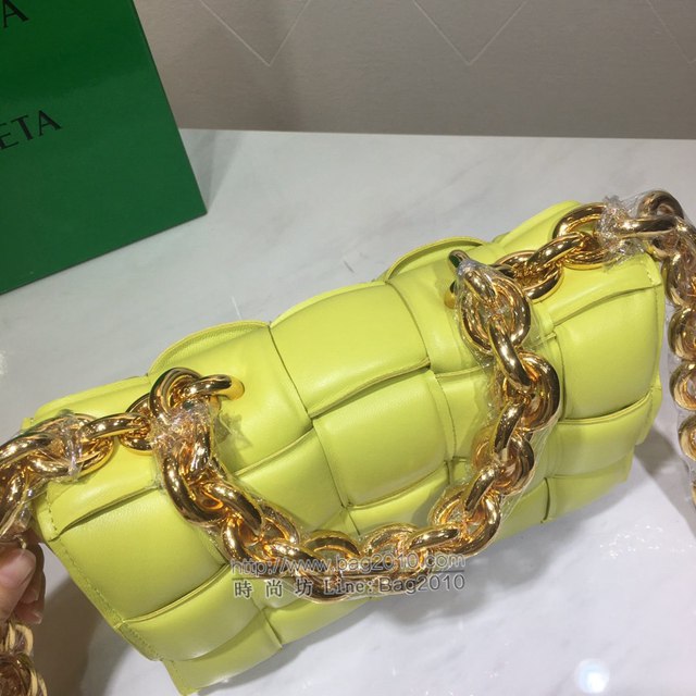 Bottega veneta高端女包 96008 寶緹嘉新款枕頭鏈條包  BV經典款單肩斜挎手提女包  gxz1195